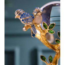 Декоративное украшение хрустальный шар на подставке