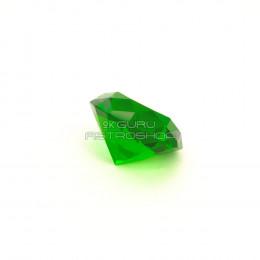 Кристалл зеленый с мантрой Лакшми для привлечения денег и изобилия (50 мм)
