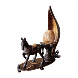 Декоративная лампа в тайском стиле Лошадь